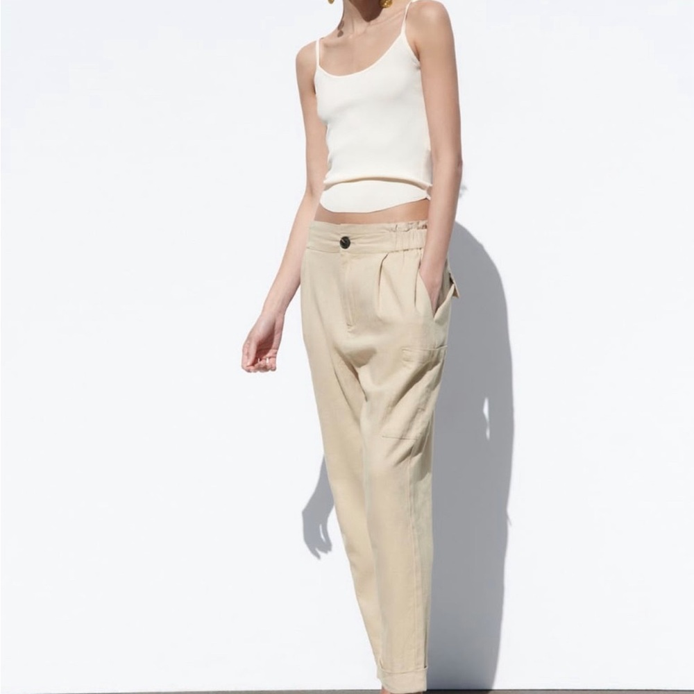 Zara Baggy Linen Pants